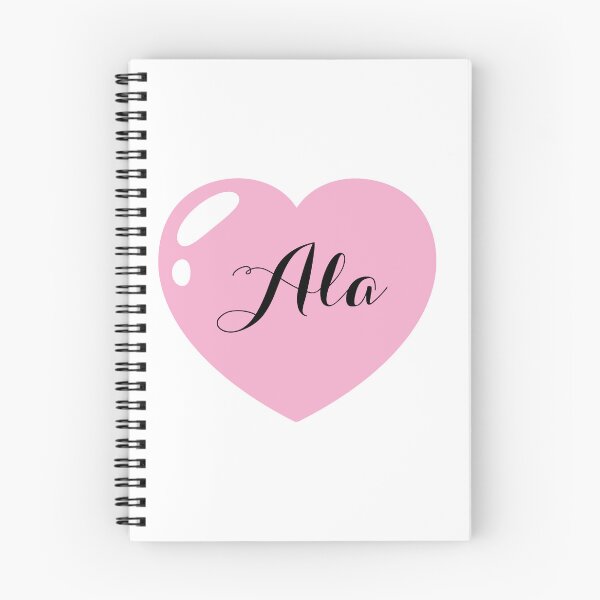 Item preview, Ala Name with Pink Heart  designed and sold by Artbymonika.