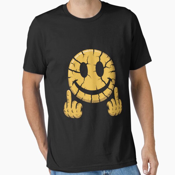 Item preview, Smile Face Funny Middle Finger Joke Meme designed and sold by aidenpier.