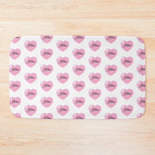 Item preview, Alba Name with Pink Heart  designed and sold by Monika Howarth.