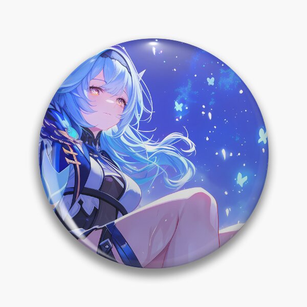 Item preview, Game Eula Genshin Impact Anime Cryo Maiden Wisteria Twilight Arc designed and sold by mildaclairmo.
