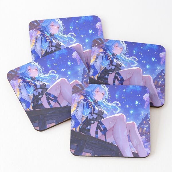 Item preview, Game Eula Genshin Impact Anime Cryo Maiden Wisteria Twilight Arc designed and sold by mildaclairmo.
