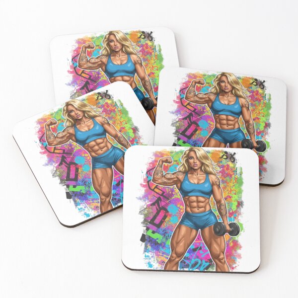 Item preview, Empowered Fitness: Graffiti Warrior Portrait . designed and sold by  StickAndStyle .