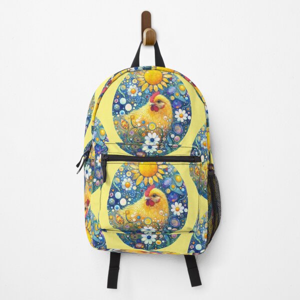 Item preview, Cheerful Summer Folk Hen - Scandinavian Folk Art by heidiannemorris © designed and sold by FOLK ART FUSION by heidiannemorris.