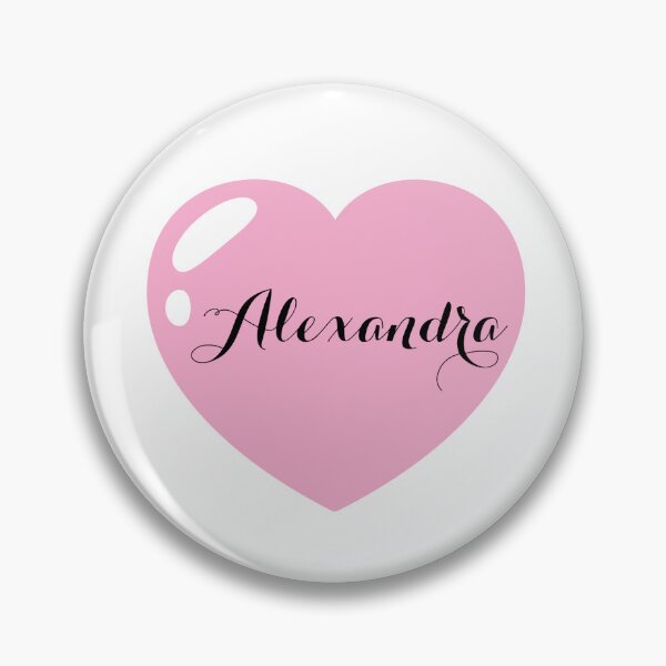 Item preview, Alexandra Name with Pink Heart  designed and sold by Monika Howarth.