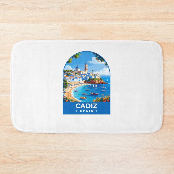 Item preview, cadiz Spain - Travel Poster designed and sold by TulipaGraphics.