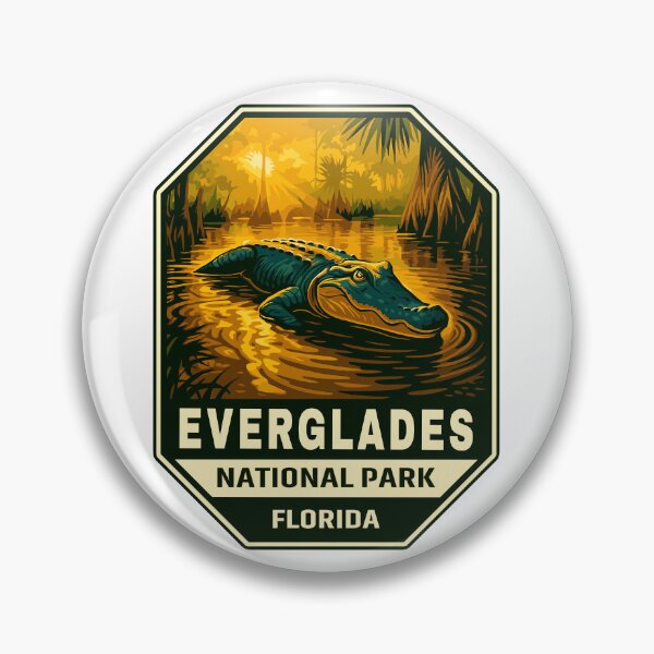 Item preview, Everglades National Park Retro Swamp Wildlife Sticker designed and sold by Ismeal Von.