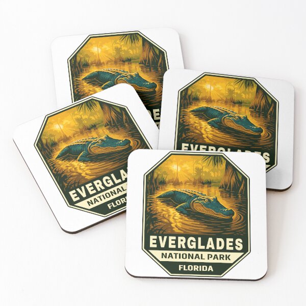 Item preview, Everglades National Park Retro Swamp Wildlife Sticker designed and sold by Ismeal Von.