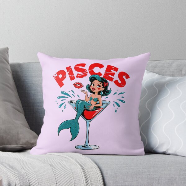 Item preview, Pisces Mermaid Cocktail Zodiac Sign Shirt designed and sold by Amanda's Factory.