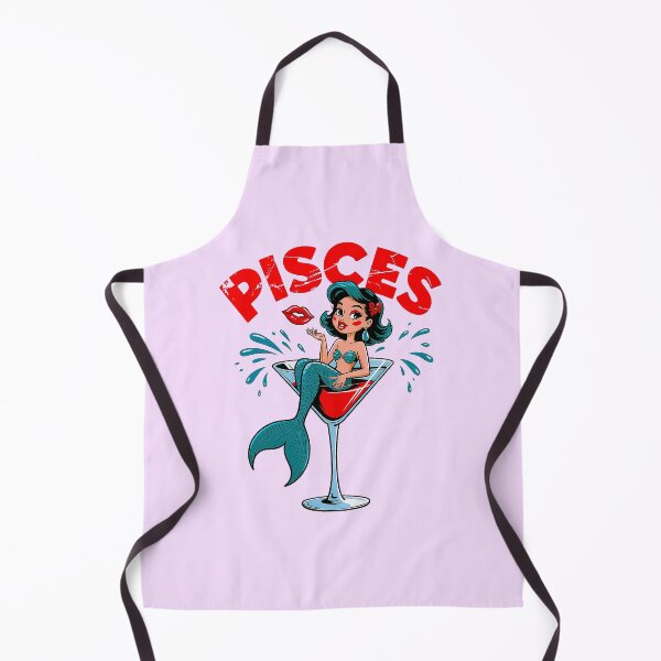 Item preview, Pisces Mermaid Cocktail Zodiac Sign Shirt designed and sold by Amanda's Factory.