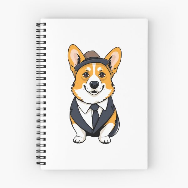 Item preview, A corgi dog wearing a suit and a gentleman's hat designed and sold by DOG DESIGN.