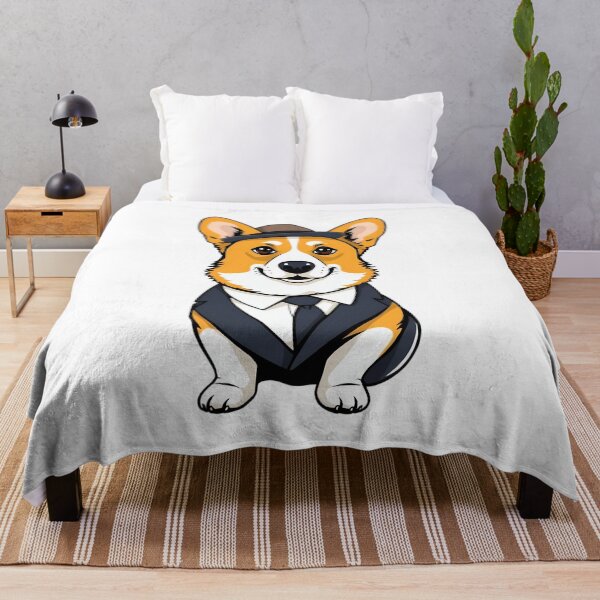 Item preview, A corgi dog wearing a suit and a gentleman's hat designed and sold by DOG DESIGN.