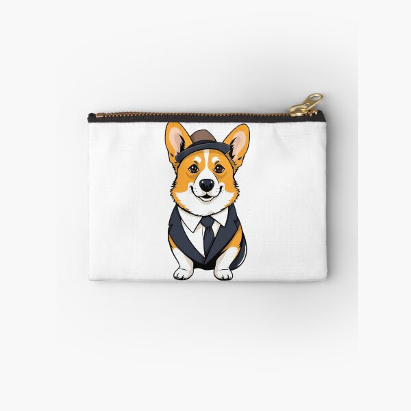 Item preview, A corgi dog wearing a suit and a gentleman's hat designed and sold by DOG DESIGN.