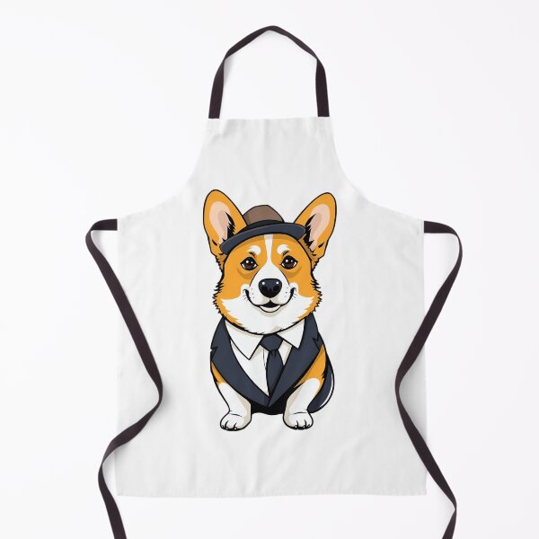 Item preview, A corgi dog wearing a suit and a gentleman's hat designed and sold by DOG DESIGN.