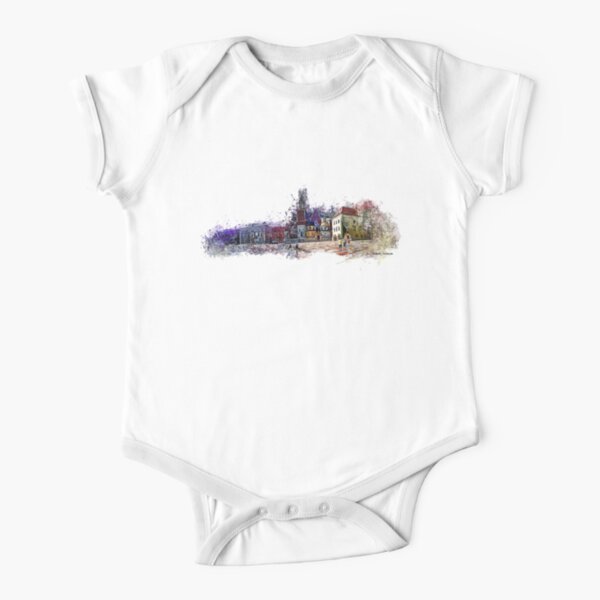 Cracow Wawel art Short Sleeve Baby One-Piece