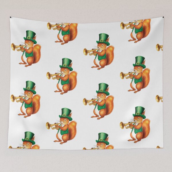 Item preview, Squirrel Playing Trumpet: Red designed and sold by caffin8ed.