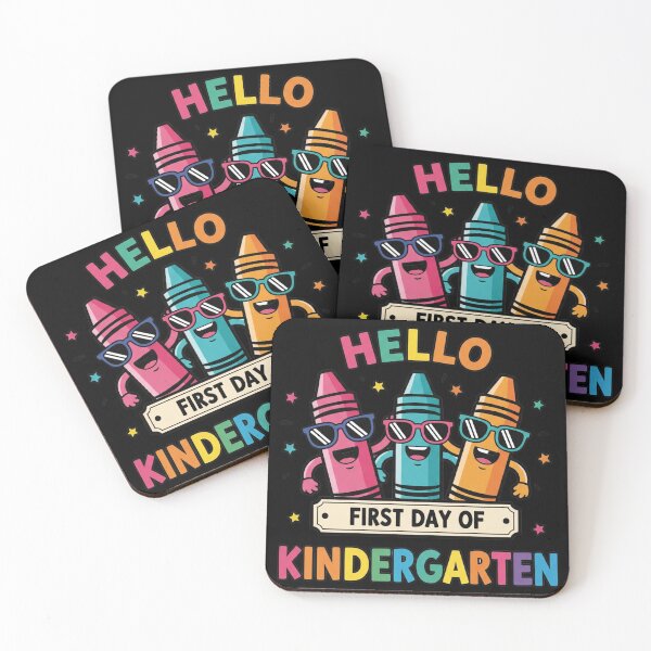 Item preview, Hello First Day of Kindergarten Crayons designed and sold by Tigerr3g.