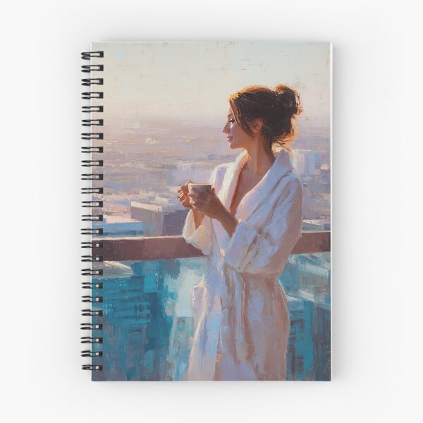 Item preview, Woman In Bathrobe With Coffee designed and sold by Synthartik.