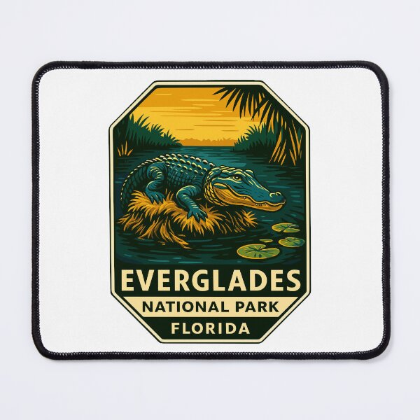 Item preview, Everglades National Park Retro Swamp Wildlife Sticker designed and sold by Ismeal Von.