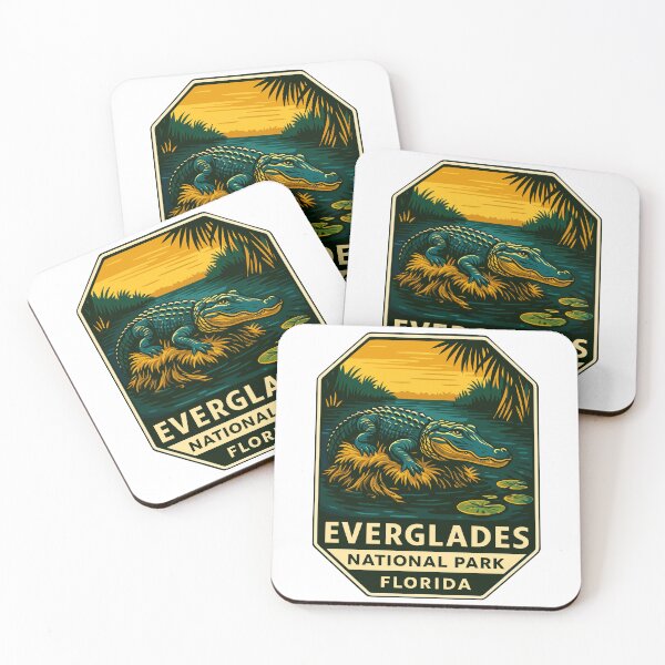 Item preview, Everglades National Park Retro Swamp Wildlife Sticker designed and sold by Ismeal Von.