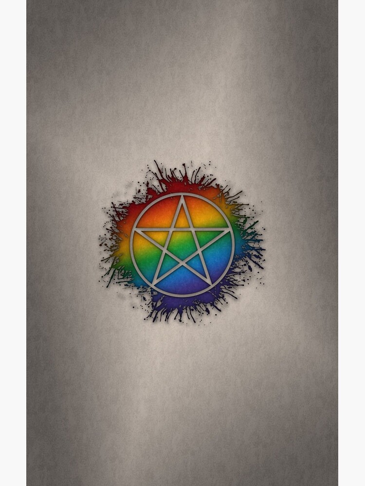 Rainbow Pentacle by LiveLoudGraphic