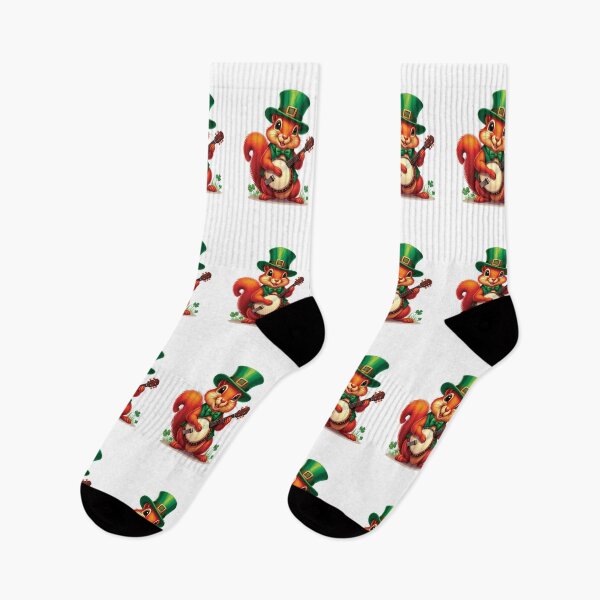 Item preview, Irish Red Squirrel Playing Banjoo: Red designed and sold by caffin8ed.