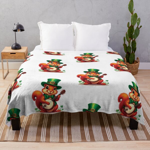 Item preview, Irish Red Squirrel Playing Banjoo: Red designed and sold by caffin8ed.