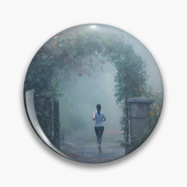 Item preview, Woman Jogging In The Fog designed and sold by Synthartik.