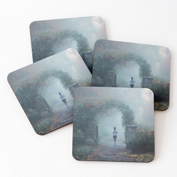 Item preview, Woman Jogging In The Fog designed and sold by Synthartik.