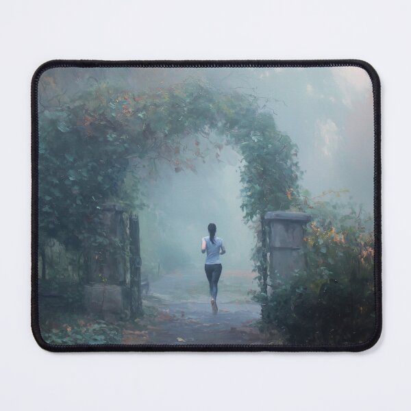 Item preview, Woman Jogging In The Fog designed and sold by Synthartik.