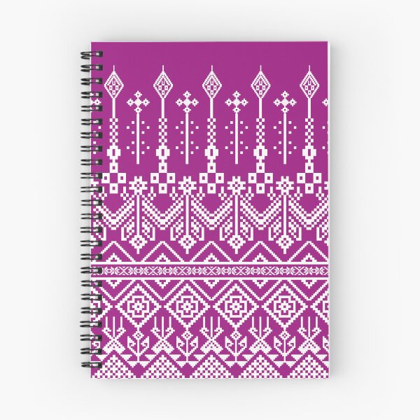 Item preview, Pixelated Thai Magenta and White Pattern designed and sold by DesignByNui.