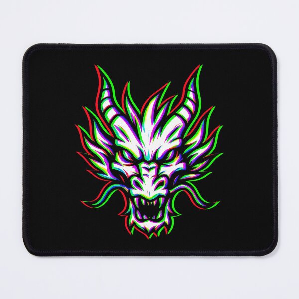 Item preview, RGB Glitch Vaporwave Dragon designed and sold by Charisma Enigma.