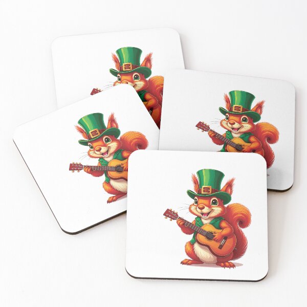 Item preview, Squirrel Playing Guitar: Red designed and sold by caffin8ed.