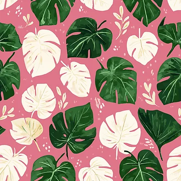 Artwork thumbnail, Monstera Pattern by bapupa