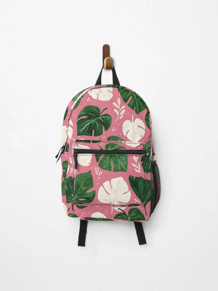 Thumbnail 1 of 3, Backpack, Monstera Pattern designed and sold by bapupa.