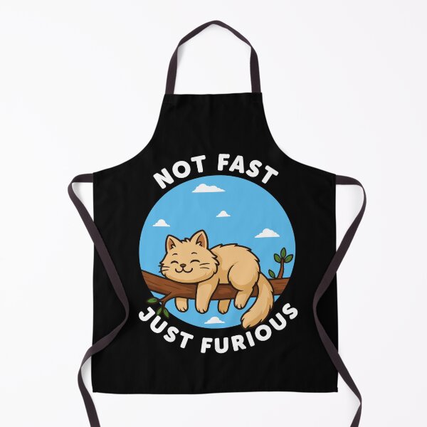 Item preview, Not Fast Just Furious Cute Funny Cat designed and sold by Galaxi Tee.