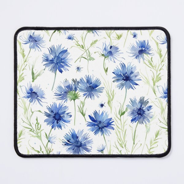 Item preview, Blue Cornflowers Watercolor designed and sold by CoolPixels.