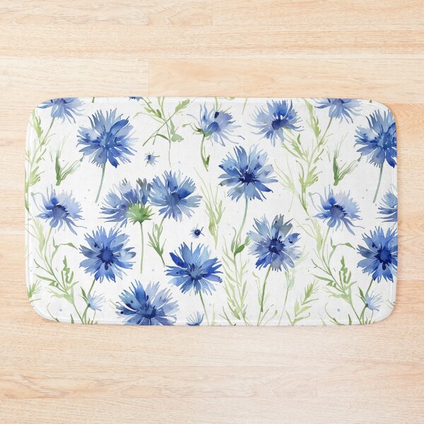 Item preview, Blue Cornflowers Watercolor designed and sold by CoolPixels.