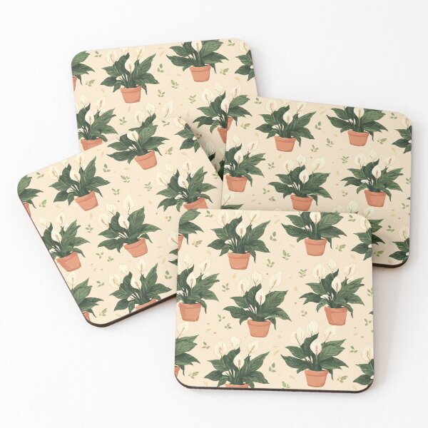 Item preview, Botanical Peace Lily Pattern designed and sold by bapupa.