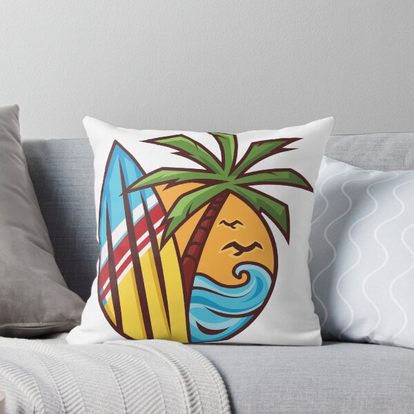 Item preview, Tropical Surf Vibes – Beach, Waves & Palm Tree Design designed and sold by PRINTJIT.