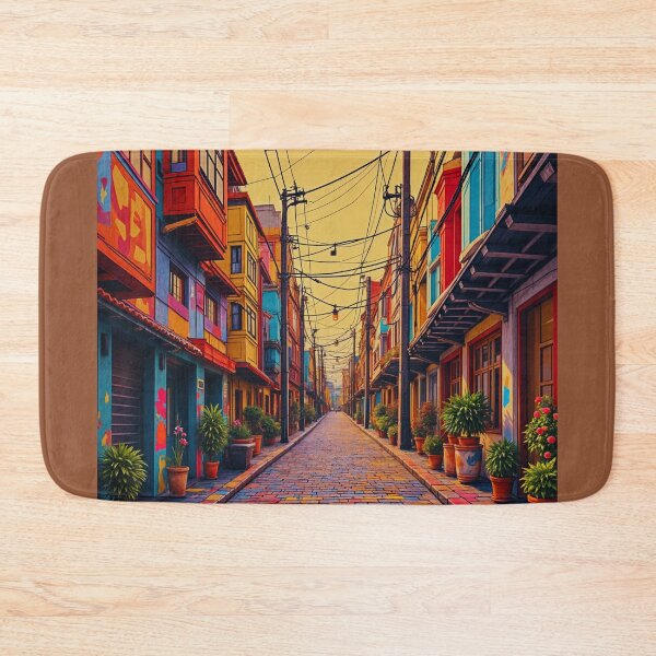Item preview, Colorful Alleyway: Vibrant Urban Impressionism . designed and sold by  StickAndStyle .