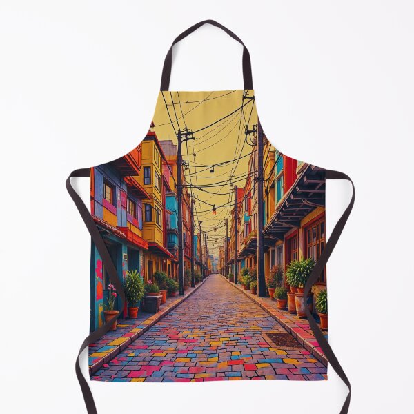 Item preview, Colorful Alleyway: Vibrant Urban Impressionism . designed and sold by StickAndStyle .