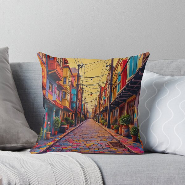 Item preview, Colorful Alleyway: Vibrant Urban Impressionism . designed and sold by  StickAndStyle .
