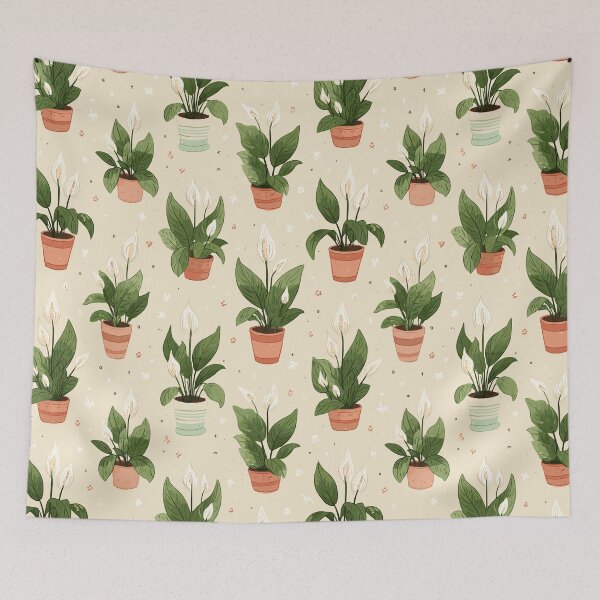 Item preview, Serene Peace Lily Pattern designed and sold by bapupa.