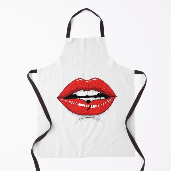 Item preview, Red lips with semicolon designed and sold by dp19design.