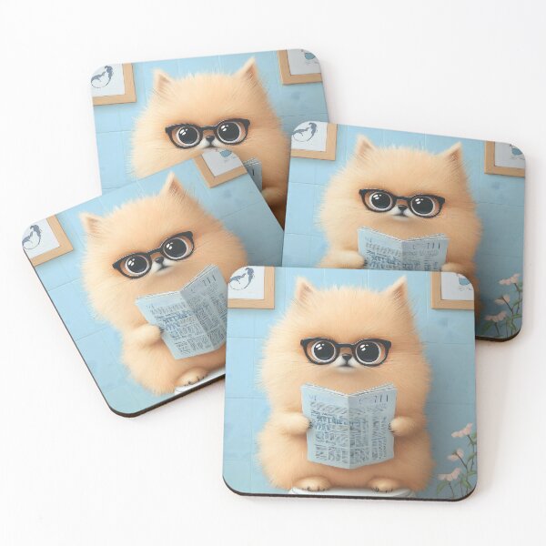 Item preview, Animal Fluffy Pastel Studious Pomeranian Dog Toilet Newspaper Ritual designed and sold by juniorcastros.