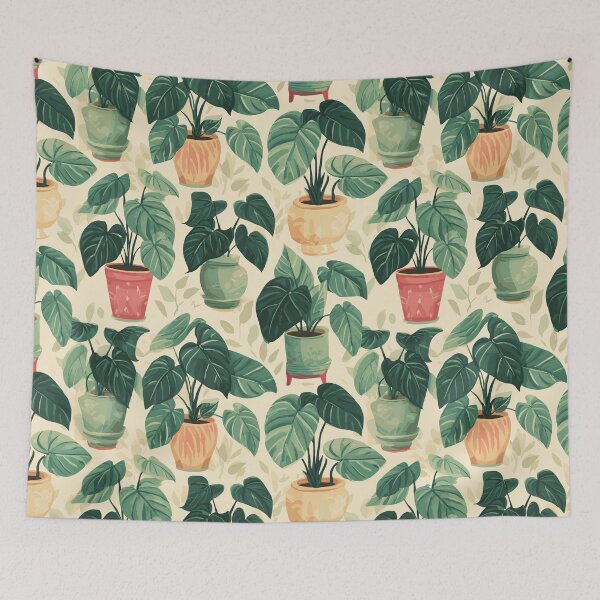 Item preview, Leafy Philodendron Pattern designed and sold by bapupa.