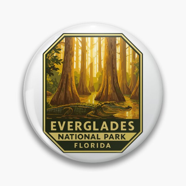 Item preview, Everglades National Park Retro Swamp Wildlife Sticker designed and sold by Ismeal Von.