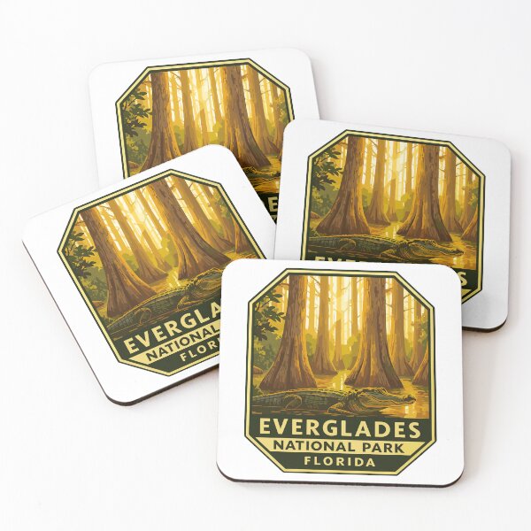 Item preview, Everglades National Park Retro Swamp Wildlife Sticker designed and sold by Ismeal Von.