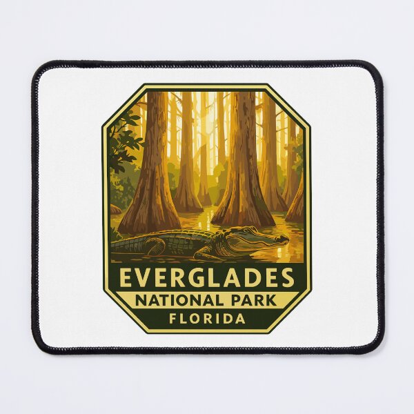 Item preview, Everglades National Park Retro Swamp Wildlife Sticker designed and sold by Ismeal Von.