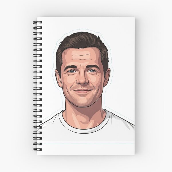 Item preview, Julian McMahon Sticker – Minimalist Portrait of the Actor in Clean Vector Style designed and sold by NOVOZA.